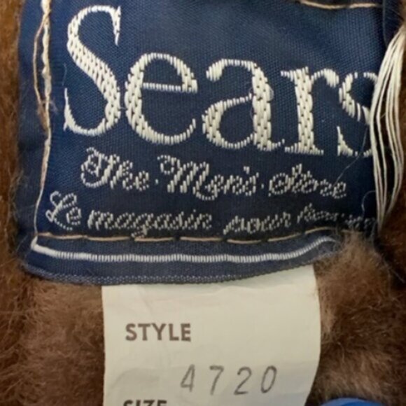 Vintage 70s 80s Sears Sheepskin Shearling Fur Rancher Coat - Picture 9 of 10